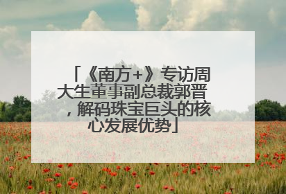 《南方+》专访周大生董事副总裁郭晋，解码珠宝巨头的核心发展优势