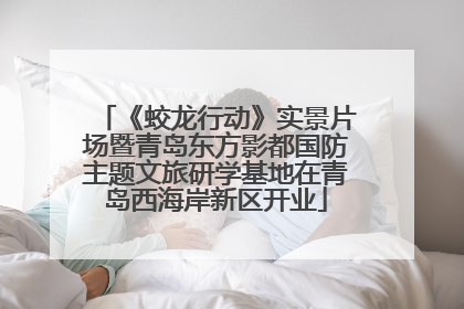 《蛟龙行动》实景片场暨青岛东方影都国防主题文旅研学基地在青岛西海岸新区开业