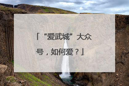 “爱武城”大众号，如何爱？