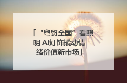 “粤贸全国”看照明 AI灯饰撬动情绪价值新市场