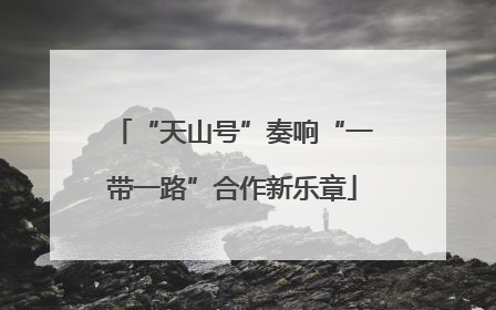 “天山号”奏响“一带一路”合作新乐章