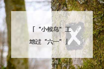 “小候鸟”工地过“六一”