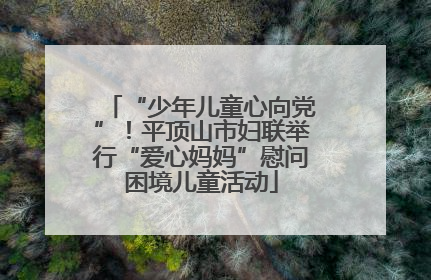 “少年儿童心向党”！平顶山市妇联举行“爱心妈妈”慰问困境儿童活动