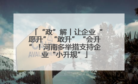“政”解丨让企业“愿升”“敢升”“会升”！河南多举措支持企业“小升规”
