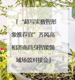 “超写实数智形象推荐官”齐风亮相济南具身智能领域场景对接会