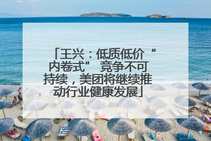 王兴：低质低价“内卷式” 竞争不可持续，美团将继续推动行业健康发展