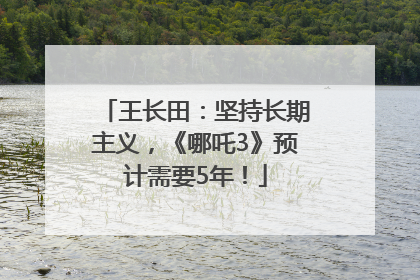 王长田：坚持长期主义，《哪吒3》预计需要5年！