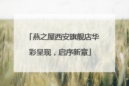 燕之屋西安旗舰店华彩呈现，启序新章