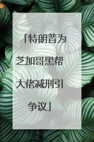 特朗普为芝加哥黑帮大佬减刑引争议