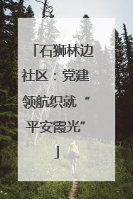 石狮林边社区：党建领航织就“平安霞光”