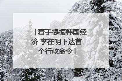 着手提振韩国经济 李在明下达首个行政命令