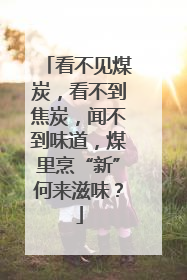 看不见煤炭，看不到焦炭，闻不到味道，煤里烹“新”何来滋味？
