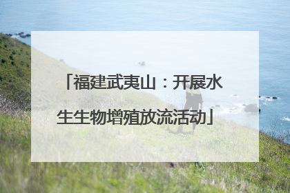 福建武夷山：开展水生生物增殖放流活动
