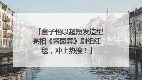 章子怡以超短发造型亮相《酱园弄》剧组红毯，冲上热搜！