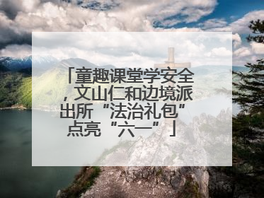 童趣课堂学安全，文山仁和边境派出所“法治礼包”点亮“六一”