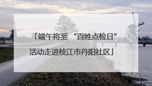 端午将至 “百姓点检日”活动走进枝江市丹阳社区