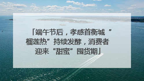 端午节后，孝感首衡城“榴莲热”持续发酵，消费者迎来“甜蜜”囤货期