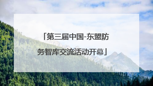 第三届中国-东盟防务智库交流活动开幕