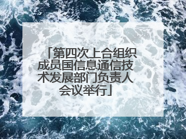 第四次上合组织成员国信息通信技术发展部门负责人会议举行