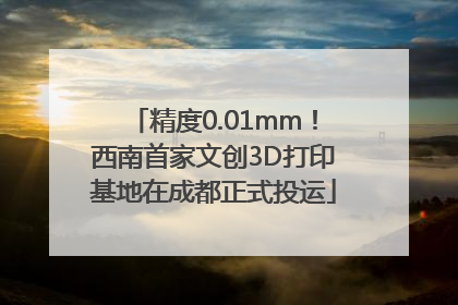 精度0.01mm！西南首家文创3D打印基地在成都正式投运