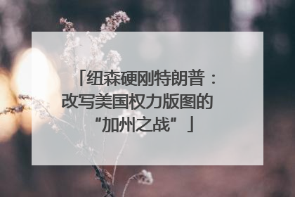纽森硬刚特朗普：改写美国权力版图的 “加州之战”
