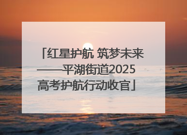 红星护航 筑梦未来——平湖街道2025高考护航行动收官