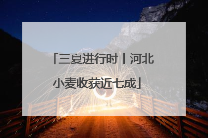 三夏进行时丨河北小麦收获近七成