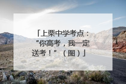 上栗中学考点：“你高考，我一定送考！”（图）