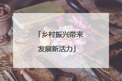 乡村振兴带来发展新活力
