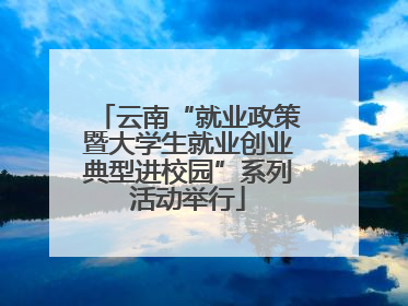 云南“就业政策暨大学生就业创业典型进校园”系列活动举行