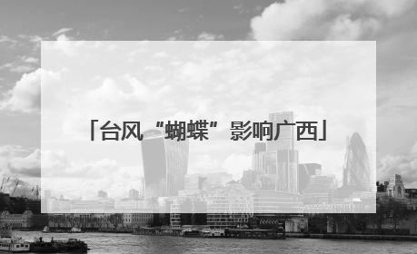 台风“蝴蝶”影响广西
