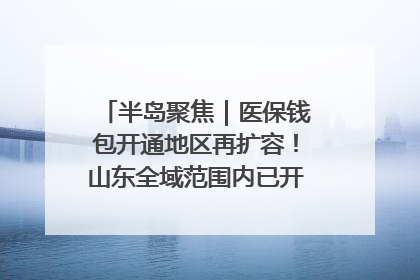 半岛聚焦｜医保钱包开通地区再扩容！山东全域范围内已开通，有何用处？如何操作？速戳→