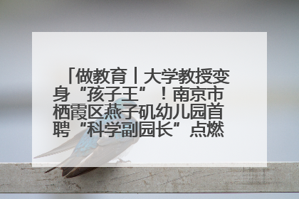 做教育︱大学教授变身“孩子王”！南京市栖霞区燕子矶幼儿园首聘“科学副园长”点燃萌娃科学梦