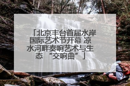 北京丰台首届水岸国际艺术节开幕 凉水河畔奏响艺术与生态 “交响曲”