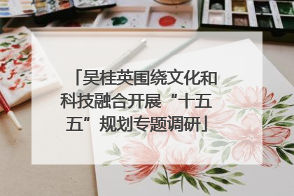 吴桂英围绕文化和科技融合开展“十五五”规划专题调研