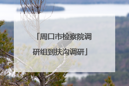 周口市检察院调研组到扶沟调研