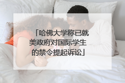 哈佛大学称已就美政府对国际学生的禁令提起诉讼
