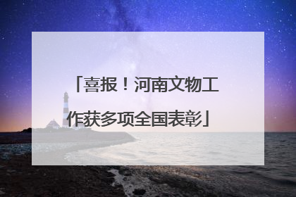 喜报！河南文物工作获多项全国表彰