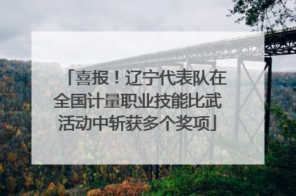 喜报！辽宁代表队在全国计量职业技能比武活动中斩获多个奖项