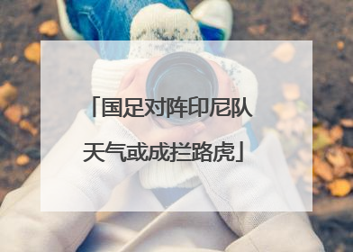国足对阵印尼队 天气或成拦路虎