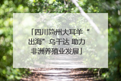 四川简州大耳羊“出海”乌干达 助力非洲养殖业发展