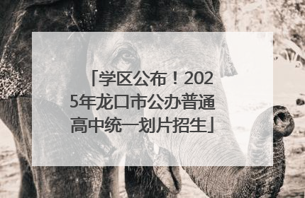 学区公布！2025年龙口市公办普通高中统一划片招生