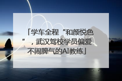 学车全程“和颜悦色”，武汉驾校学员偏爱不闹脾气的AI教练