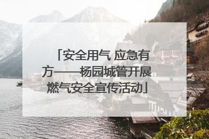 安全用气 应急有方——杨园城管开展燃气安全宣传活动