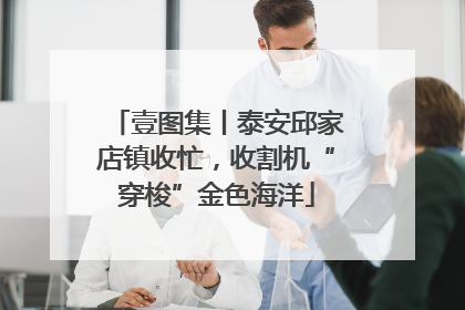 壹图集丨泰安邱家店镇收忙，收割机“穿梭”金色海洋