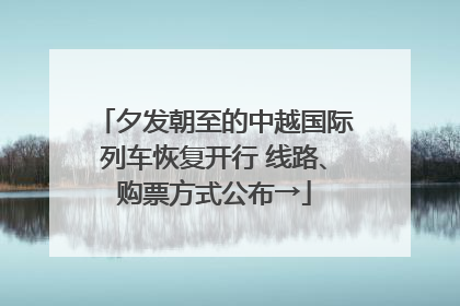 夕发朝至的中越国际列车恢复开行 线路、购票方式公布→