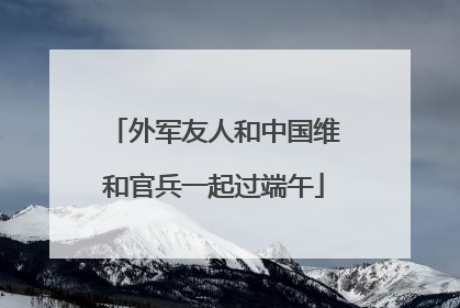 外军友人和中国维和官兵一起过端午