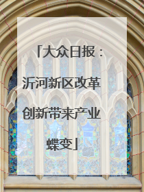 大众日报：沂河新区改革创新带来产业蝶变