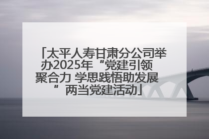 太平人寿甘肃分公司举办2025年“党建引领聚合力 学思践悟助发展”两当党建活动