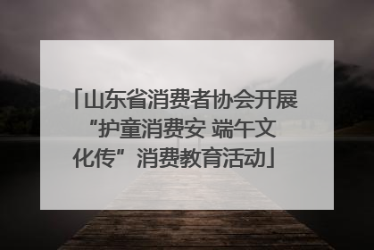 山东省消费者协会开展 “护童消费安 端午文化传”消费教育活动